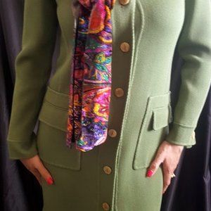 Oscar de la Renta Saks Fifth Avenue Coat and Skirt Made in Italy Size US 8